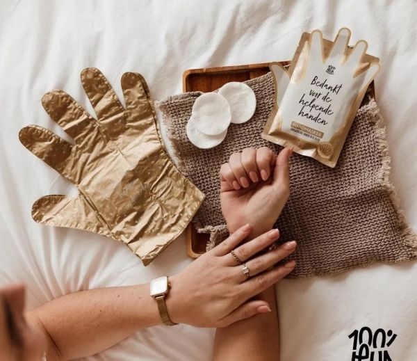 100% Leuk Handmasker - Bedankt Voor De Helpende Handen  (BD0096) - Caramel (Sint-Job-in-’t-Goor)