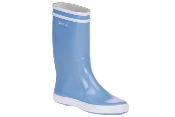 Aigle Lollypop Bleu Ciel Blauwe Regenlaars  (NB128) - Caramel (Sint-Job-in-’t-Goor)