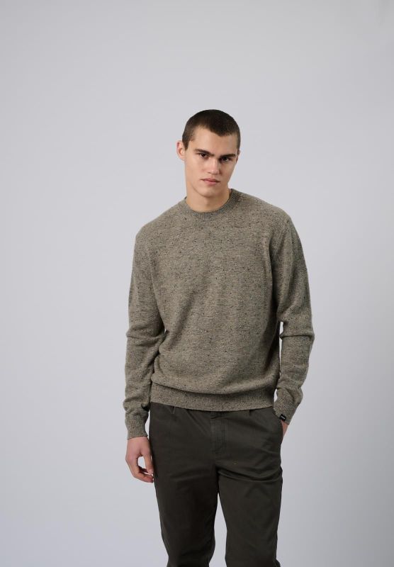 Antwrp Neppy Yarn Crewneck Beluga  (BKW098R-ZB-L219/00610) - Caramel (Sint-Job-in-’t-Goor)
