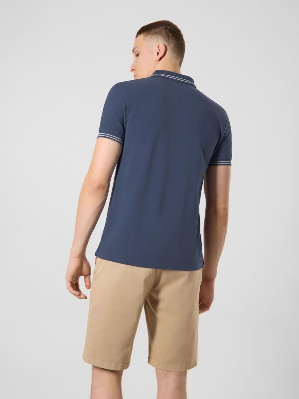 Antwrp Classic Polo Shirt Pacific Blue  (BPO500-L031/000436 PACIFUC BLUE) - Caramel (Sint-Job-in-’t-Goor)