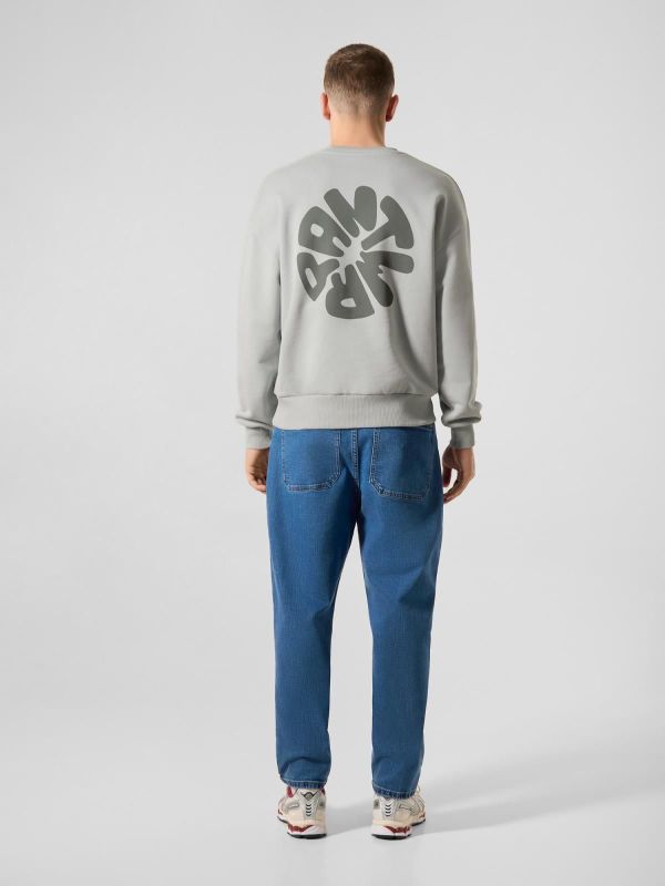 Antwrp Backprint Sweat Sharkskin Straight Fit  (BSW478-L042/000207 - SHARKSKIN) - Caramel (Sint-Job-in-’t-Goor)