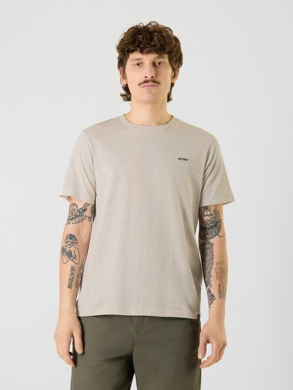 Antwrp Basic Tee Relugar Fit Linen  (BTS098R-L001S/000114) - Caramel (Sint-Job-in-’t-Goor)