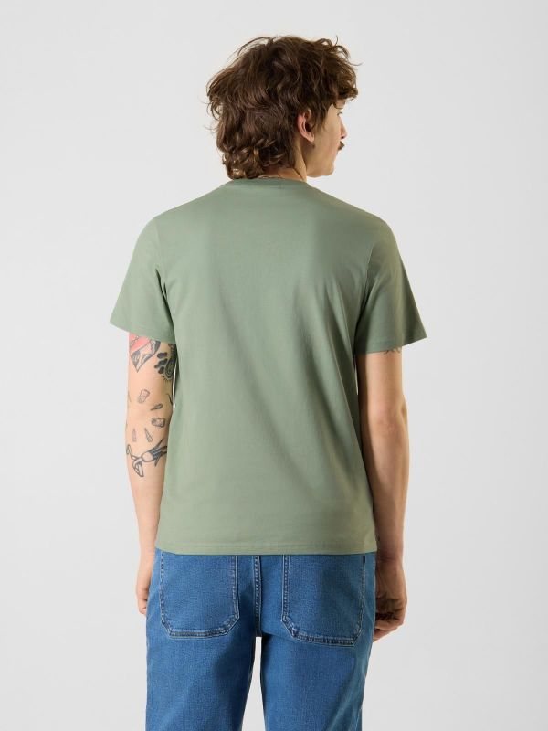 Antwrp Basic Tee - Regular Fit Green Ash  (BTS098R-L001S/000540 - GREEN ASH) - Caramel (Sint-Job-in-’t-Goor)