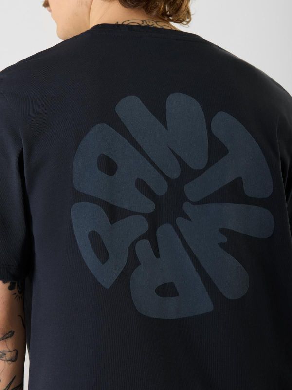 Antwrp Backprint T-shirt Ink Blue  (BTS505-L030/000407 - INK BLUE) - Caramel (Sint-Job-in-’t-Goor)