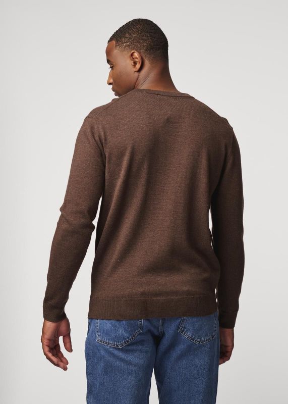 Antwrp Merino Crewneck Brown  (BKW098R-L227/000600 BROWN) - Caramel (Sint-Job-in-’t-Goor)