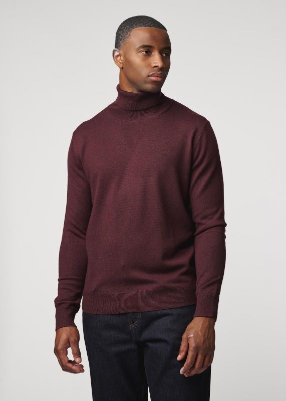 Antwrp Merino Turtleneck Burgundy  (BKW098T-L227/000313 BURGUNDY) - Caramel (Sint-Job-in-’t-Goor)