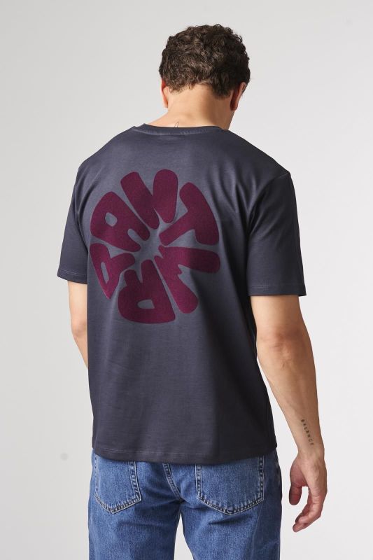 Antwrp Backprint T-Shirt Ink Blue  (BTS505-L030/000407 INK BLUE) - Caramel (Sint-Job-in-’t-Goor)
