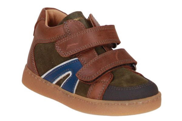 Babybotte Velcroschoen Groen-Bruin  (7092B084) - Caramel (Sint-Job-in-’t-Goor)