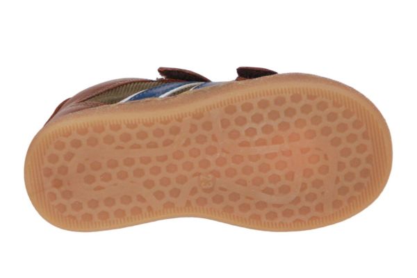 Babybotte Velcroschoen Groen-Bruin  (7092B084) - Caramel (Sint-Job-in-’t-Goor)