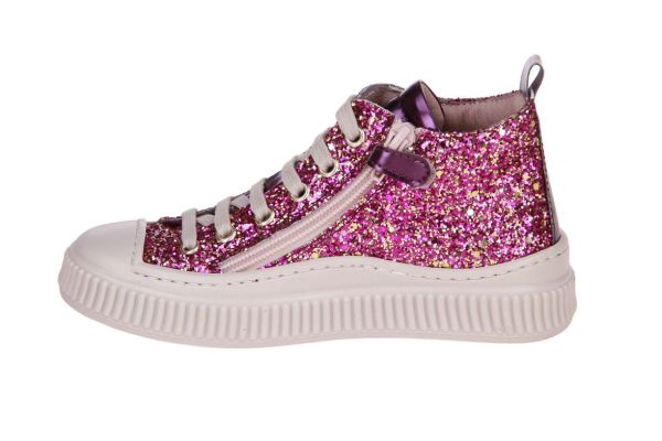 Bana & Co Sneaker Glitter Roze  (36232045-GLA GLR) - Caramel (Sint-Job-in-’t-Goor)