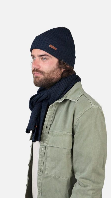 Barts Wilbert Turnup Navy  (3920-03) - Caramel (Sint-Job-in-’t-Goor)