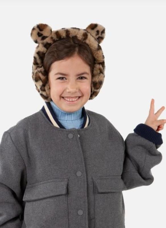 Barts Kids Beriberi Earmuffs Print Brown  (6200-37) - Caramel (Sint-Job-in-’t-Goor)