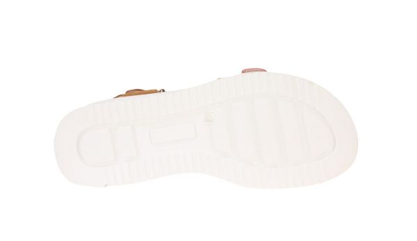 Beberlis Cognac-Roze Sandaal  (23754-D) - Caramel (Sint-Job-in-’t-Goor)