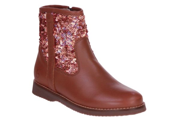 Beberlis Korte Laars Camel Glitter  (24733-A) - Caramel (Sint-Job-in-’t-Goor)