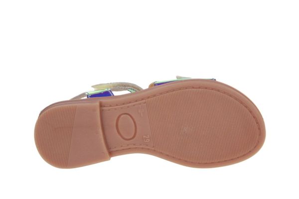 Beberlis Sandaal Metallic Zilver  (24461-S26) - Caramel (Sint-Job-in-’t-Goor)