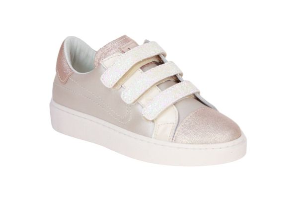 Beberlis Velcroschoen Parelmoer  (24497-S26/K BLANCO) - Caramel (Sint-Job-in-’t-Goor)