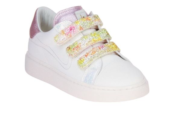 Beberlis Velcroschoen Wit  (24497-S26 K Bianco) - Caramel (Sint-Job-in-’t-Goor)