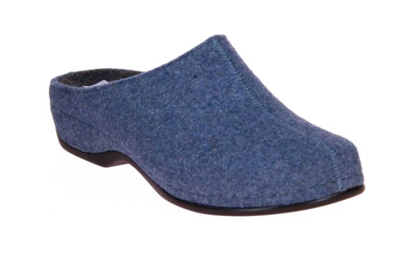 Berkemann Florina Pantoffel Blauw  (01025-045) - Caramel (Sint-Job-in-’t-Goor)