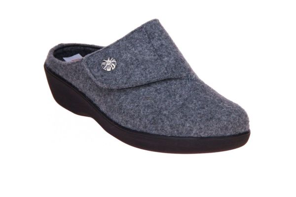 Berkemann Teresa Pantoffel Grijs  (05061-652) - Caramel (Sint-Job-in-’t-Goor)