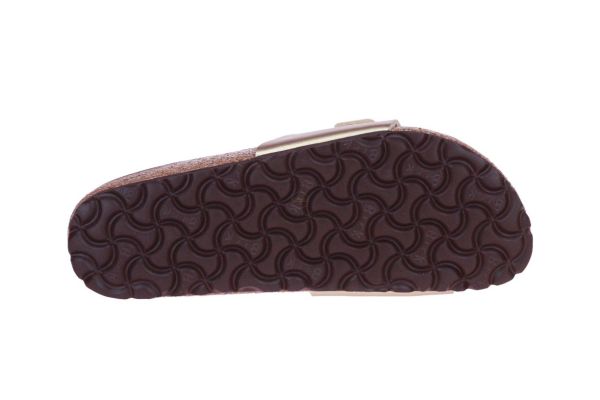 Birkenstock Madrid Narrow Birko-Flor Gold  (1016107) - Caramel (Sint-Job-in-’t-Goor)