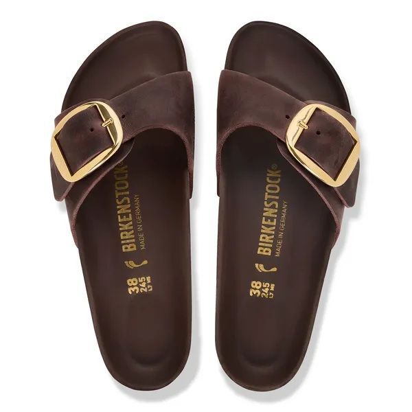 Birkenstock Madrid Big Buckle Oiled Leahter Habana  (1032914) - Caramel (Sint-Job-in-’t-Goor)