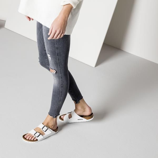 Birkenstock Arizona Narrow BF White  (552683) - Caramel (Sint-Job-in-’t-Goor)