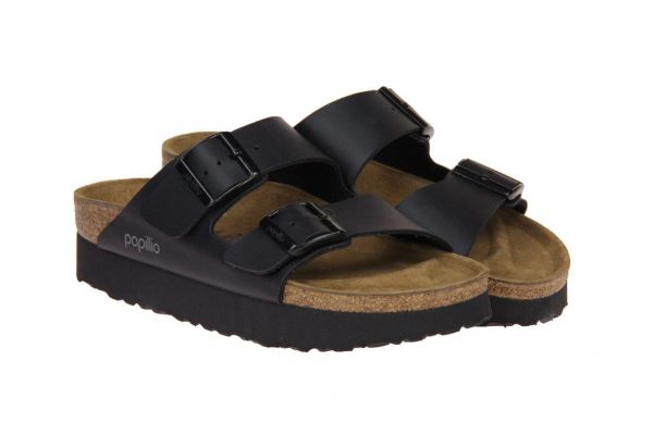 Papillio Arizona Pap Zwarte Slipper  (BI1013577) - Caramel (Sint-Job-in-’t-Goor)