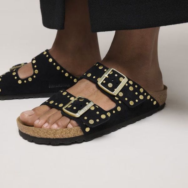 Birkenstock Arizona Rivet Black  (1030348) - Caramel (Sint-Job-in-’t-Goor)