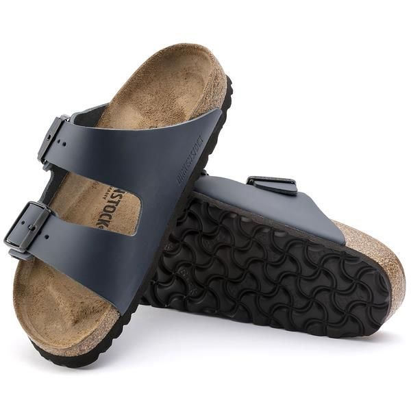 Birkenstock Arizona Narrow Natural Leather Blue  (BI051153) - Caramel (Sint-Job-in-’t-Goor)