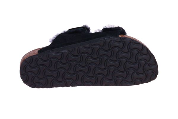Birkenstock Arizona Shearling Zwarte Slipper  (BI752663) - Caramel (Sint-Job-in-’t-Goor)