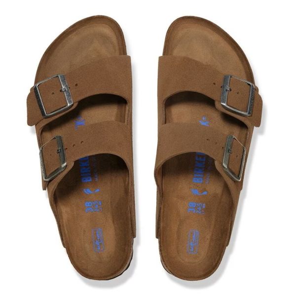Birkenstock Arizona Soft Footbed Suede Leather Deark Tea  (1030865) - Caramel (Sint-Job-in-’t-Goor)