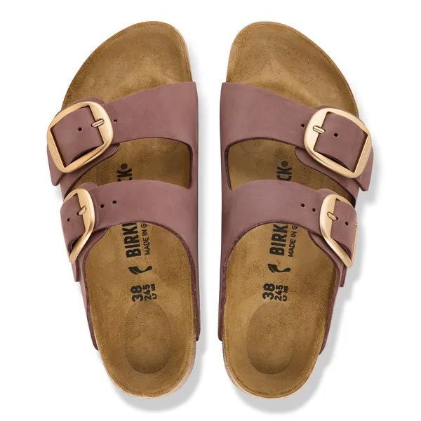 Birkenstock Arizona Big Buckle Nubuck Leather Pepper Narrow  (1032970) - Caramel (Sint-Job-in-’t-Goor)