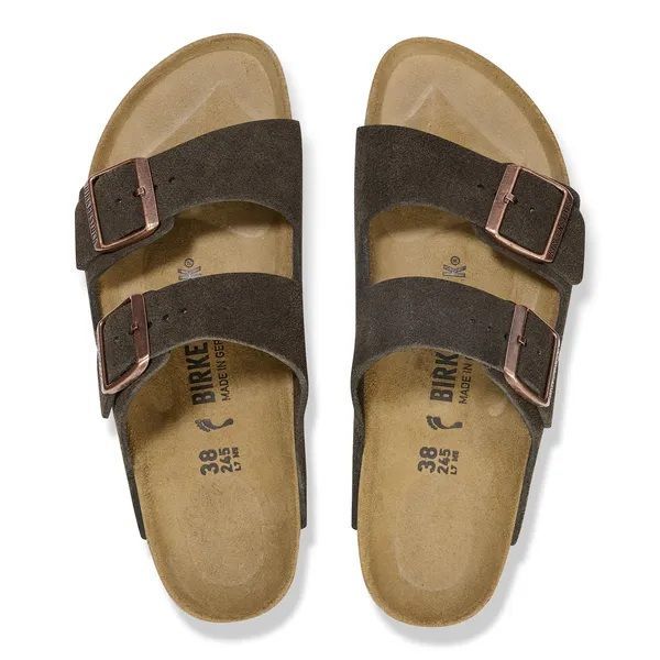 Birkenstock Arizona Suede Leather Mocca Narrow  (1027083) - Caramel (Sint-Job-in-’t-Goor)