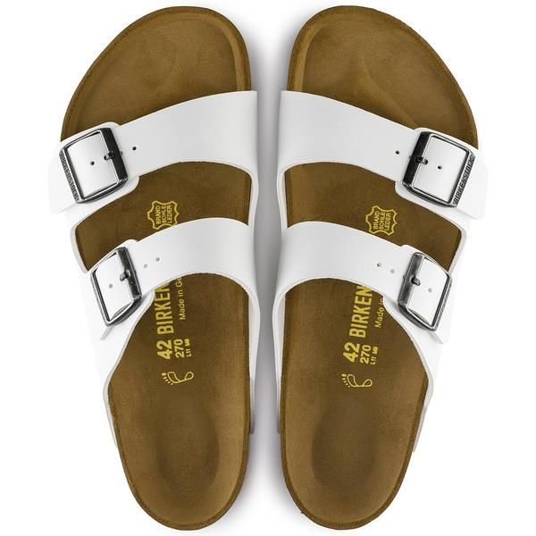 Birkenstock Arizona Narrow BF White  (552683) - Caramel (Sint-Job-in-’t-Goor)