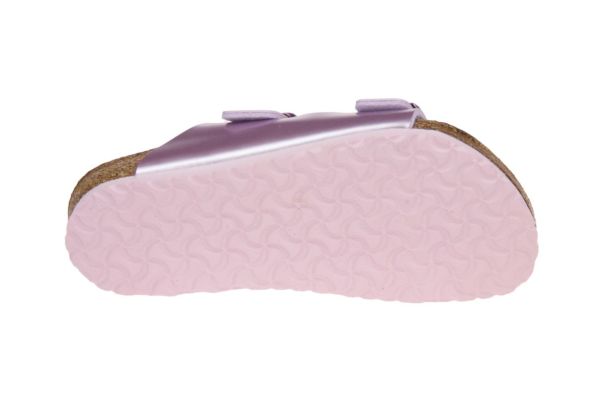 Birkenstock Kids Arizona Narrow Metallic Paarse Slipper  (BI1012510) - Caramel (Sint-Job-in-’t-Goor)