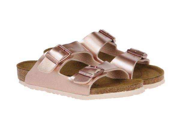 Birkenstock Kids Arizona Narrow Electric Metallic Copper  (1012478) - Caramel (Sint-Job-in-’t-Goor)