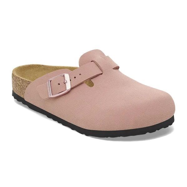 Birkenstock Boston Kids Birkibuc Pink Clay  (1029748) - Caramel (Sint-Job-in-’t-Goor)