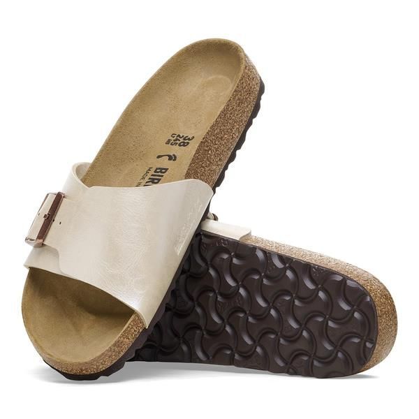 Birkenstock Catalina Narrow BF Graceful Pearl White  (1026631) - Caramel (Sint-Job-in-’t-Goor)