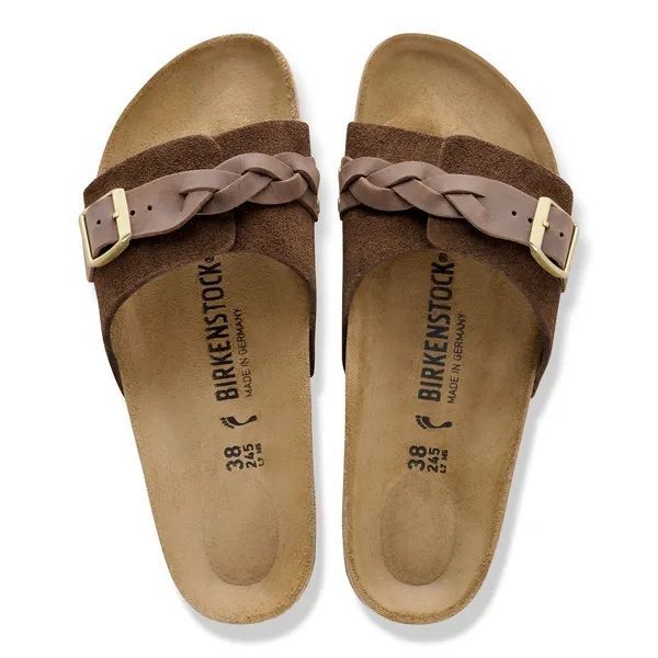 Birkenstock Oita Braided Suede Leather Carafe  (1031734) - Caramel (Sint-Job-in-’t-Goor)