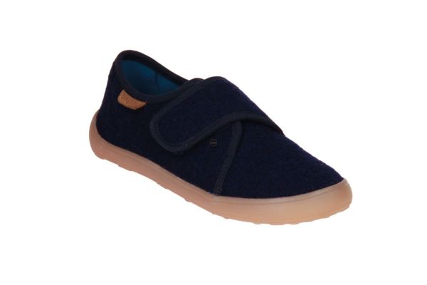 Bisgaard Barefoot Basic Pantoffel Dark Blue  (14104-2014) - Caramel (Sint-Job-in-’t-Goor)