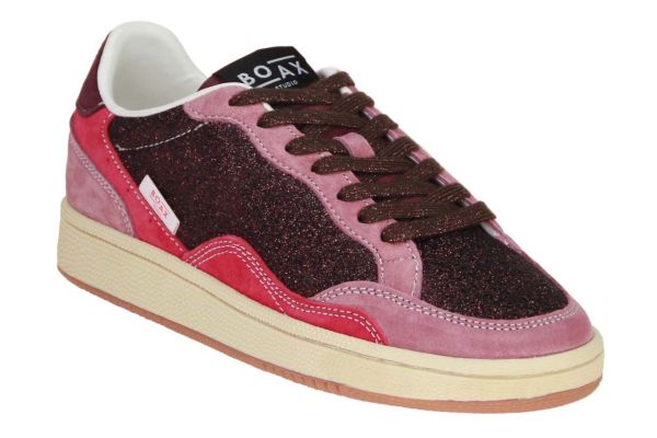 Boax Studio Ace Sneaker Paars-Roze  (ACE-2033) - Caramel (Sint-Job-in-’t-Goor)