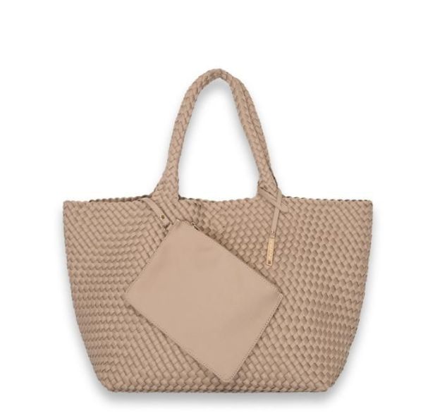 Bulaggi Neopreen Woven Shopper L Taupe  (95001-26) - Caramel (Sint-Job-in-’t-Goor)
