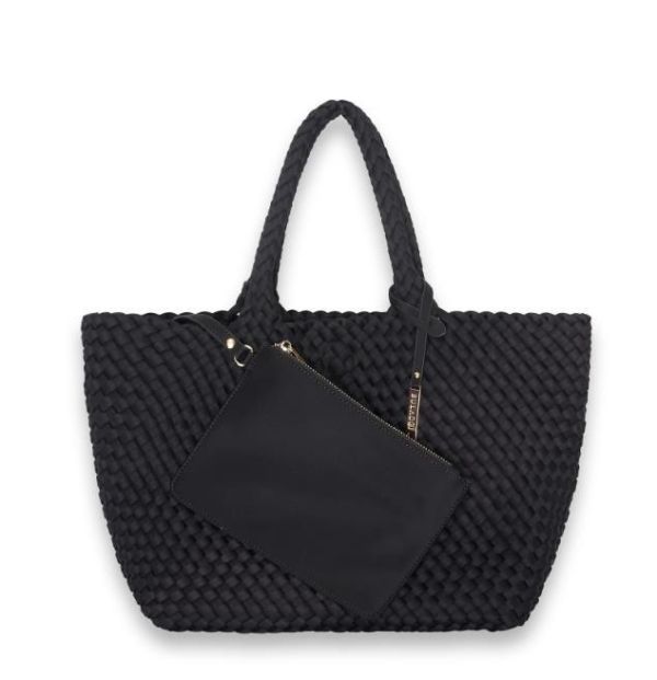 Bulaggi Neopreen Woven Shopper L Zwart  (95001-10) - Caramel (Sint-Job-in-’t-Goor)