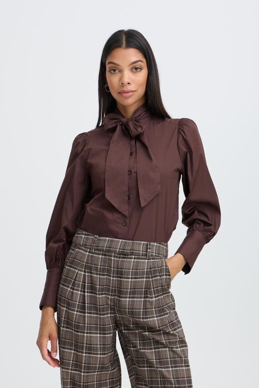 B.Young Idol Bow Shirt Java  (20819469-191016 java) - Caramel (Sint-Job-in-’t-Goor)