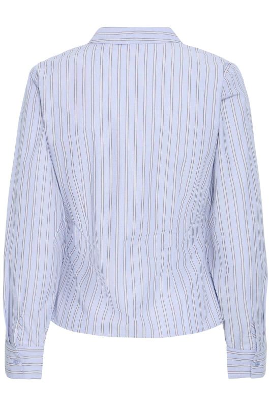B. Young Hene Wrap Shirt - Chambray  (20819576-900013351 chambray) - Caramel (Sint-Job-in-’t-Goor)