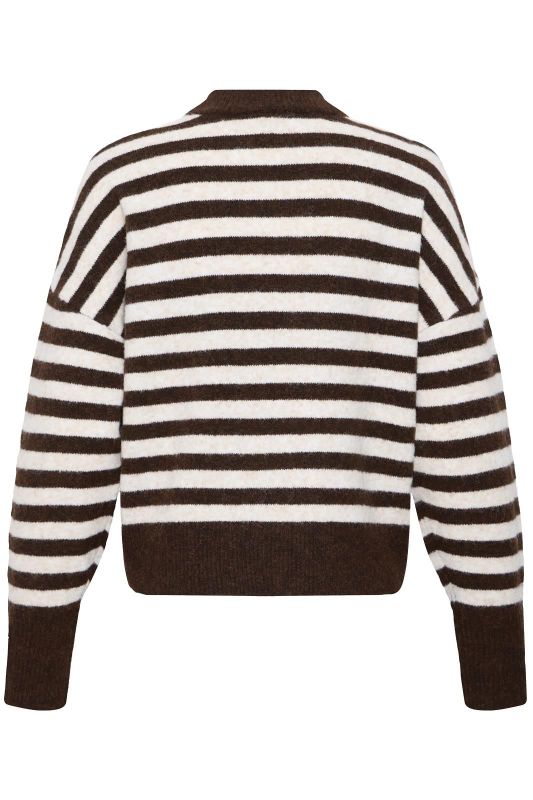 B. Young Pullover Java Birch Stripe - Donkerbruin  (20819591-900016180 java birch) - Caramel (Sint-Job-in-’t-Goor)