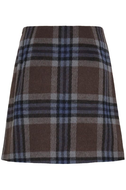 B. Young Bree Skirt Potting Soil Check - Bruin Geruit  (20819707-900013989 potting so) - Caramel (Sint-Job-in-’t-Goor)