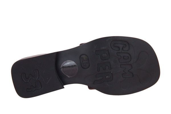 Camper Dana Slipper Zwart  (k201740-001) - Caramel (Sint-Job-in-’t-Goor)