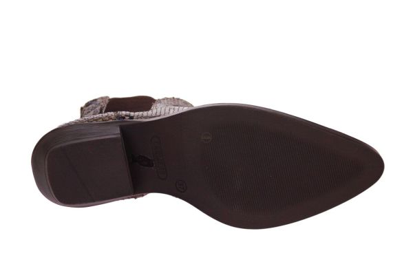 Carmens Kelly Beat Enkellaars Pyhton  (A52246 CUOIO) - Caramel (Sint-Job-in-’t-Goor)