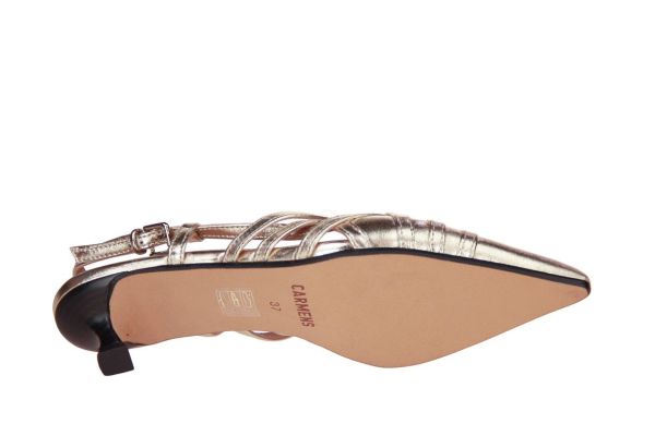 Carmens Slingback Goud  (A57123 PLATINO) - Caramel (Sint-Job-in-’t-Goor)